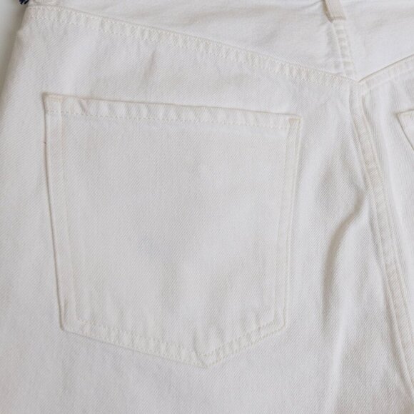 Citizen Of Humanity Camilla Frayed Hem Denim Shorts High Rise Starlight White - Picture 12 of 15